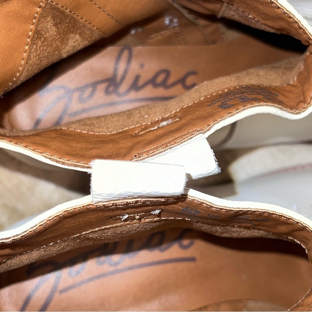 Zodiac white /cream Kelsey western boots - Picture 10 of 11